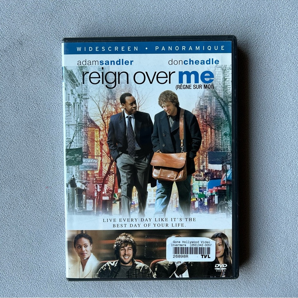 3 for $15 ~ Reign Over Me ~ Adam Sandler Don Cheadle ~ DVD ~ 3 for $15